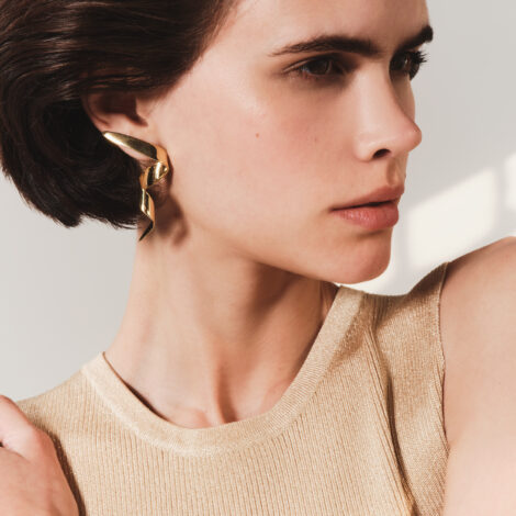 GALACTIC RIBBON Large Earrings